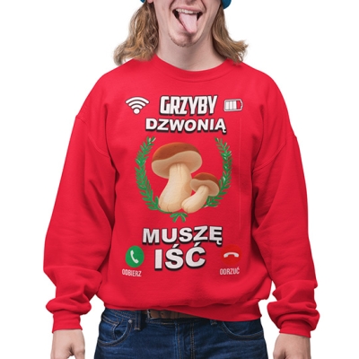 BLUZA grzyby GRZYBY DZWONIĄ